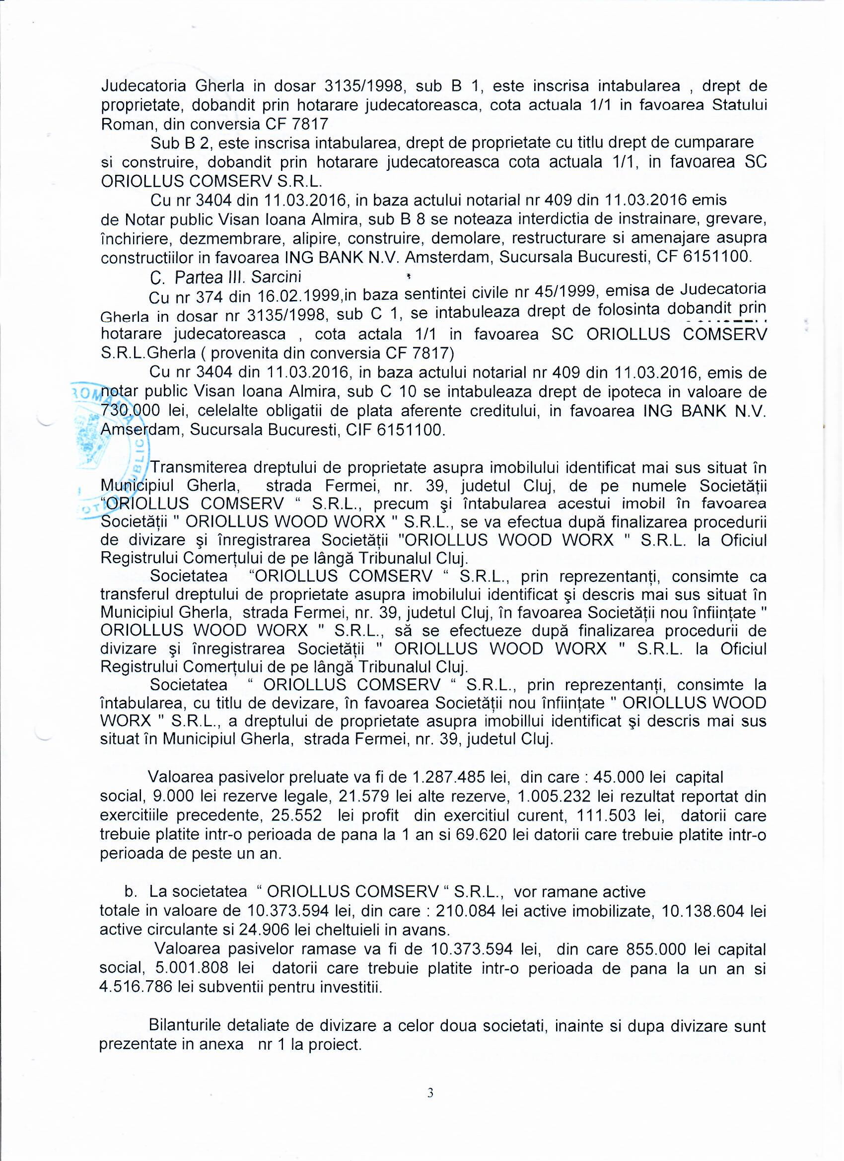 Proiect divizare